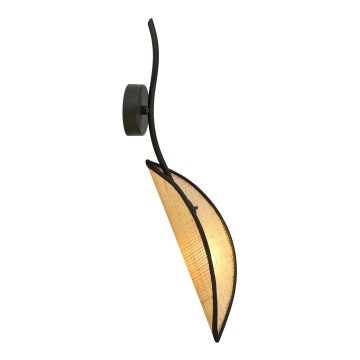 Nástenné svietidlo LOTUS 1xE14/10W/230V čierna/béžová
