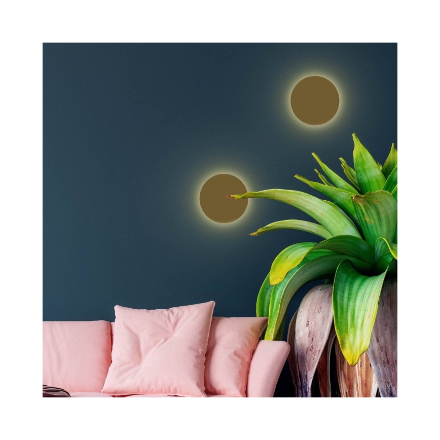 Nástenné svietidlo LUNA 2xG9/8W/230V pr. 20 cm zlaté