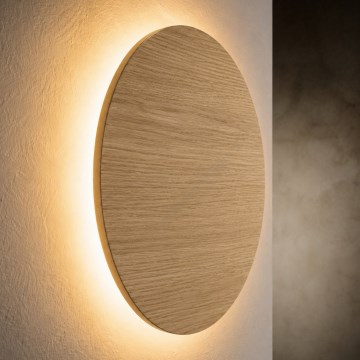 Nástenné svietidlo LUNA 4xG9/8W/230V pr. 30 cm dub