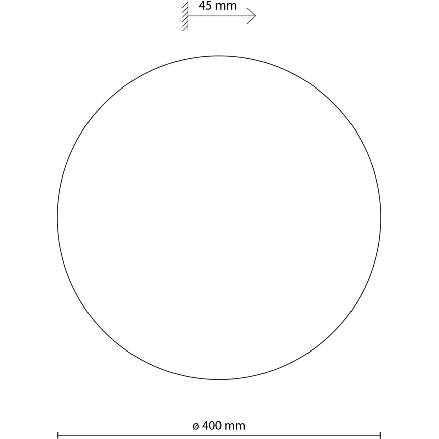 Nástenné svietidlo LUNA 4xG9/8W/230V pr. 40 cm biela