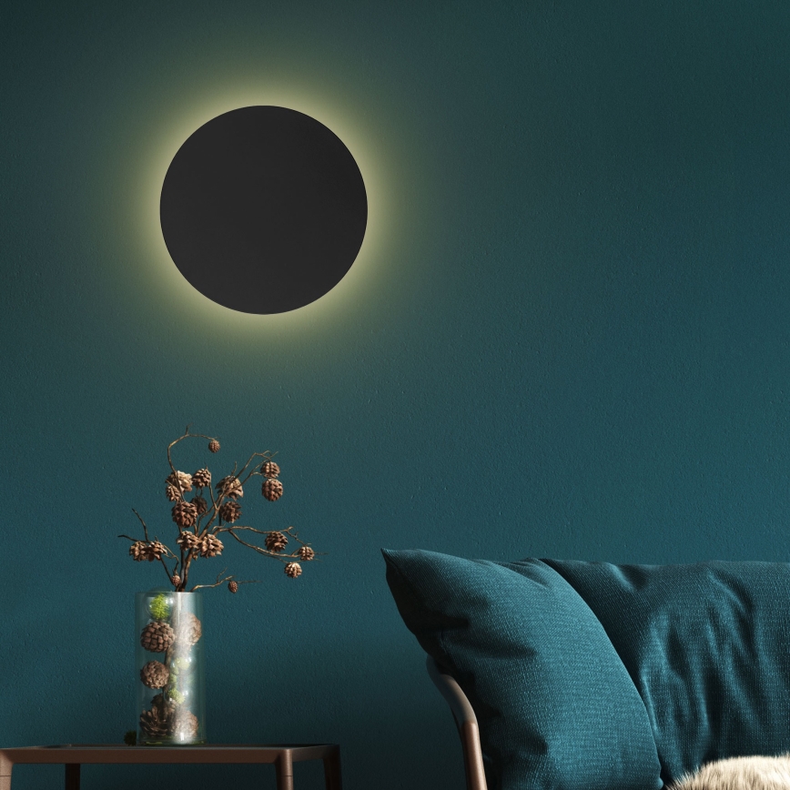 Nástenné svietidlo LUNA 4xG9/8W/230V pr. 40 cm čierna