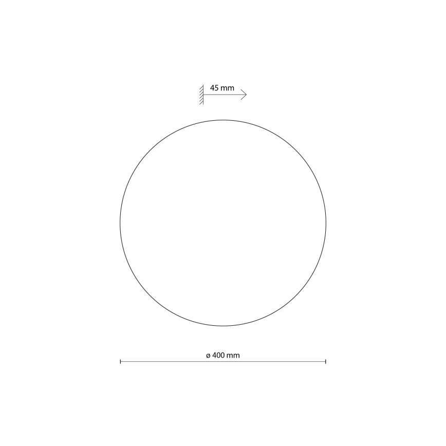 Nástenné svietidlo LUNA 4xG9/8W/230V pr. 40 cm čierna