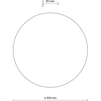 Nástenné svietidlo LUNA 4xG9/8W/230V pr. 40 cm hnedá