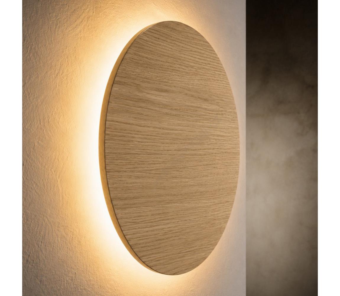 Nástenné svietidlo LUNA 4xG9/8W/230V priemer 40 cm dub 11212