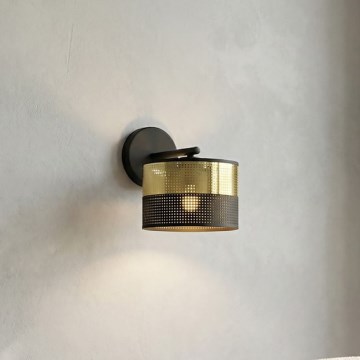 Nástenné svietidlo LUX 1xE27/15W/230V čierne/zlaté