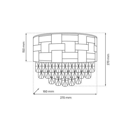 Nástenné svietidlo LUXURIA 2xE14/40W/230V zlatá