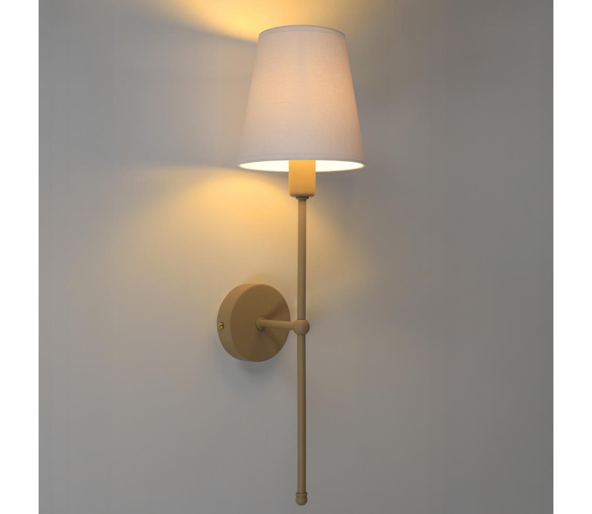 Nástenné svietidlo MADELA 1xE14/40W/230V biela/béžová 0478