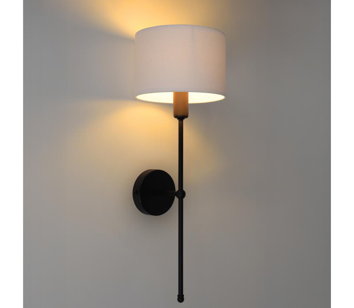 Nástenné svietidlo MADELA 1xE14/40W/230V biele/čierne 0159