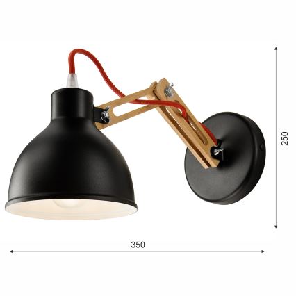 Nástenné svietidlo MARCELLO 1xE27/60W/230V buk