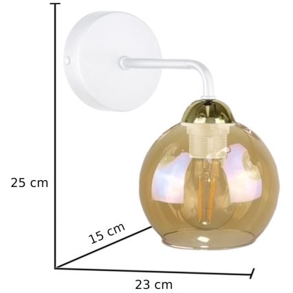 Nástenné svietidlo MELLE WHITE 1xE27/60W/230V