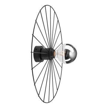 Nástenné svietidlo MONTANA 1xE27/15W/230V pr. 45 cm čierna