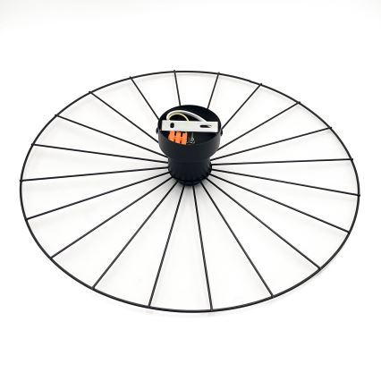 Nástenné svietidlo MONTANA 1xE27/15W/230V pr. 45 cm čierna
