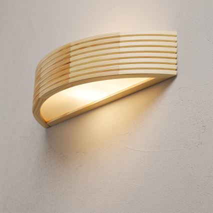 Nástenné svietidlo NATURAL MODERN 1xE27/15W/230V, borovica