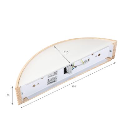 Nástenné svietidlo NATURAL MODERN 1xE27/15W/230V, borovica