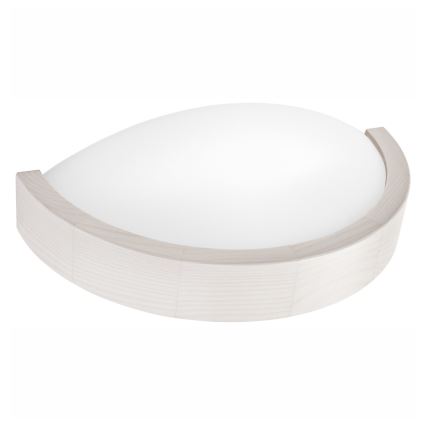Nástenné svietidlo NATURAL SLIM 1xE27/60W/230V borovica/biela