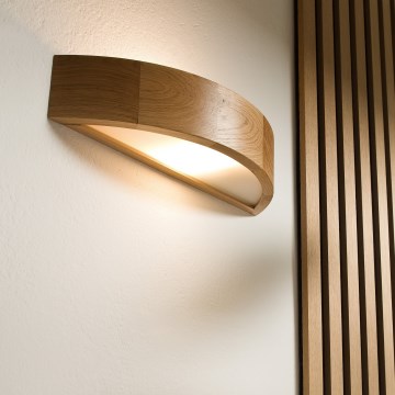 Nástenné svietidlo OAK 1xE27/60W/230V dub