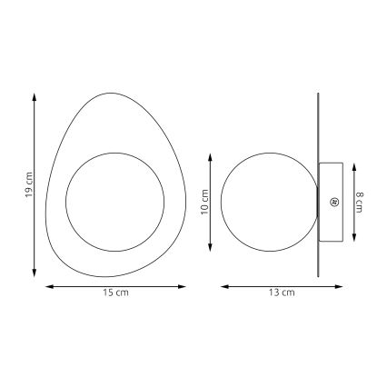 Nástenné svietidlo OVO 1xG9/8W/230V čierne
