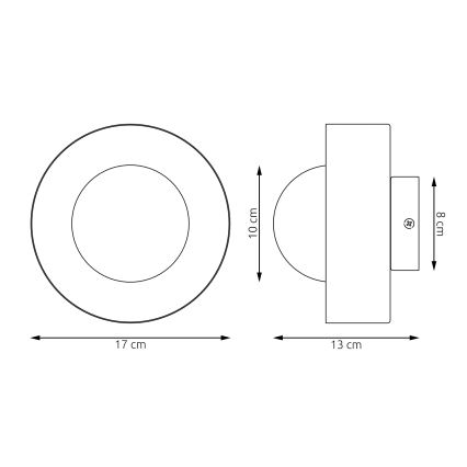 Nástenné svietidlo OZZY 1xG9/8W/230V béžové
