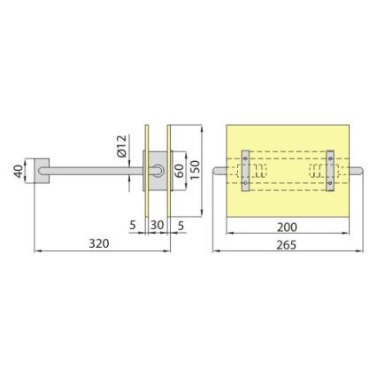 Nástenné svietidlo PALIA R7s/100W/230V