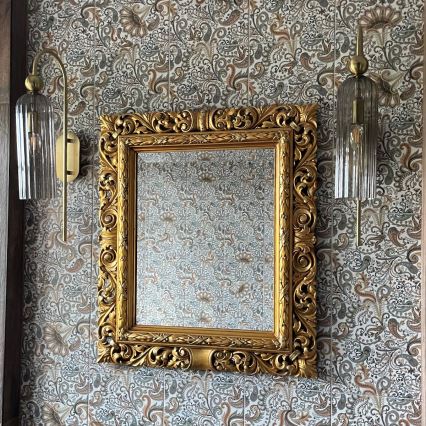 Nástenné svietidlo PIEGA 1xE14/40W/230V mosadz/dymová čierna