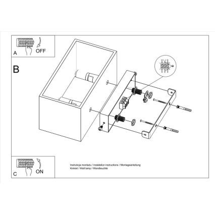 Nástenné svietidlo QUAD MAXI 2xG9/40W/230V