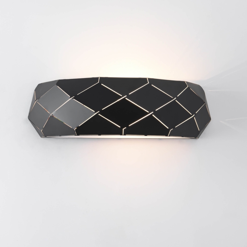 Nástenné svietidlo REUS 1xE27/40W/230V čierna