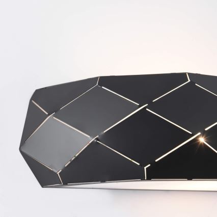 Nástenné svietidlo REUS 1xE27/40W/230V čierna