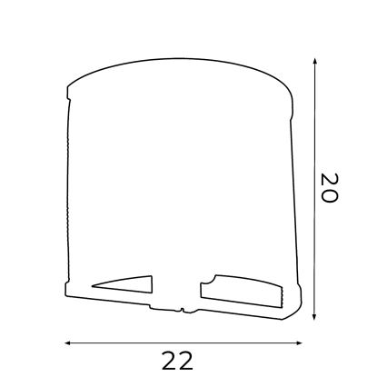 Nástenné svietidlo RIM 1xE27/60W/230V