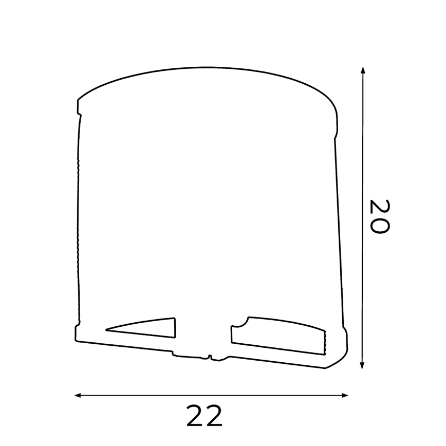 Nástenné svietidlo RIM 1xE27/60W/230V