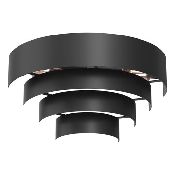 Nástenné svietidlo RINGS 2xE27/15W/230V čierna