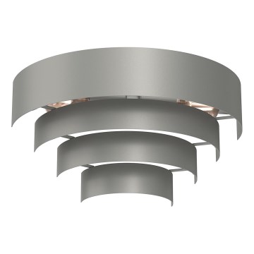Nástenné svietidlo RINGS 2xE27/15W/230V šedá