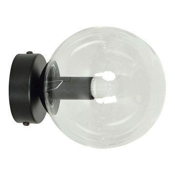 Nástenné svietidlo ROSSI 1xE14/10W/230V čierna/číra