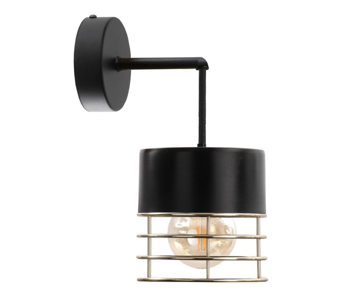 Keter Lighting Nástenné svietidlo ROY 1xE27/60W/230V čierna