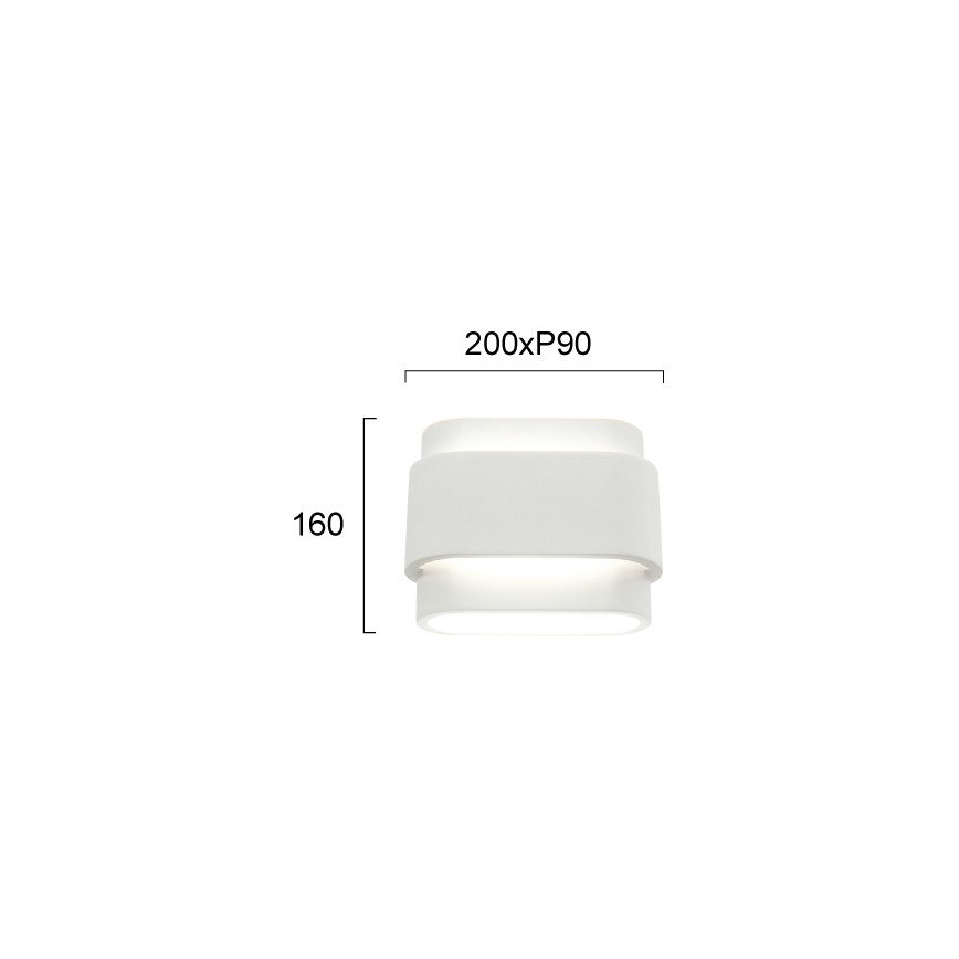 Nástenné svietidlo SANDRA 2xG9/80W/230V biela