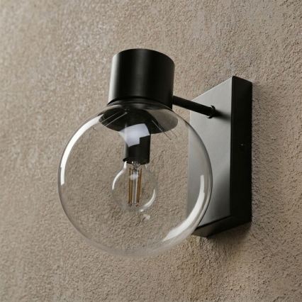 Nástenné svietidlo SFERIO 1xE14/5W/230V čierne/číre