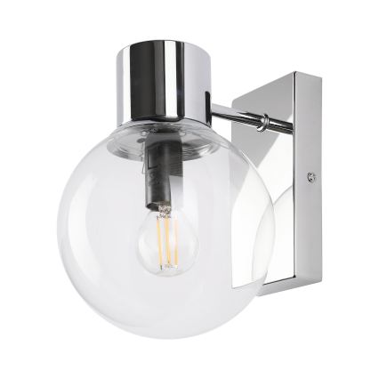 Nástenné svietidlo SFERIO 1xE14/5W/230V lesklý chróm/priehľadné