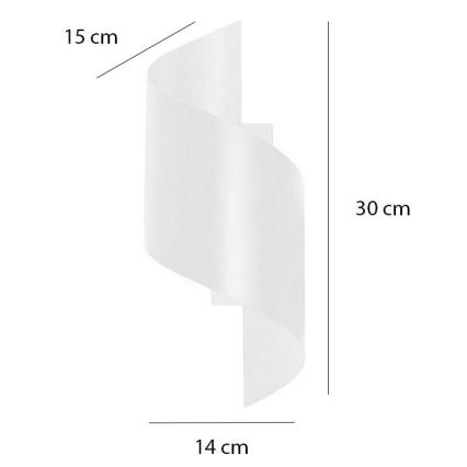 Nástenné svietidlo SPINER 1xG9/8W/230V biela