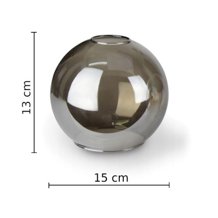 Nástenné svietidlo STAR 1xE27/60W/230V čierna/dymová čierna