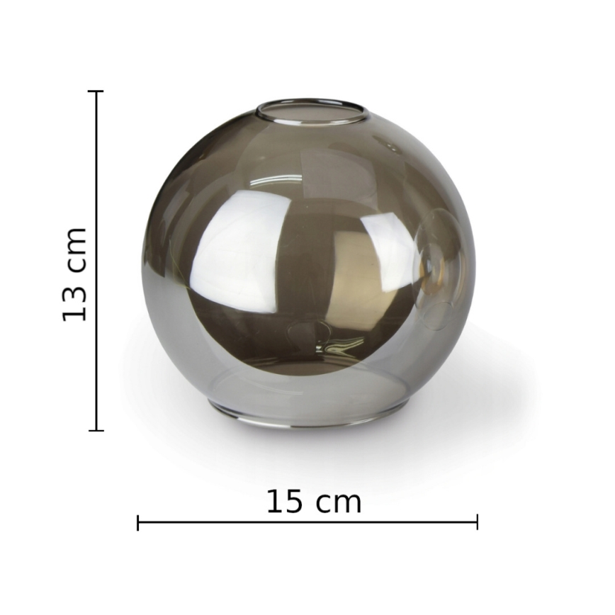 Nástenné svietidlo STAR 1xE27/60W/230V čierna/dymová čierna