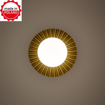 Nástenné svietidlo SUNPLISS 1xG9/10W/230V, priemer 20 cm, zlaté/krémové