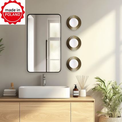 Nástenné svietidlo SUNPLISS 1xG9/10W/230V, priemer 20 cm, zlaté/krémové