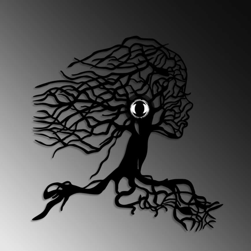 Nástenné svietidlo TREE WOMAN 1xE27/40W/230V čierne