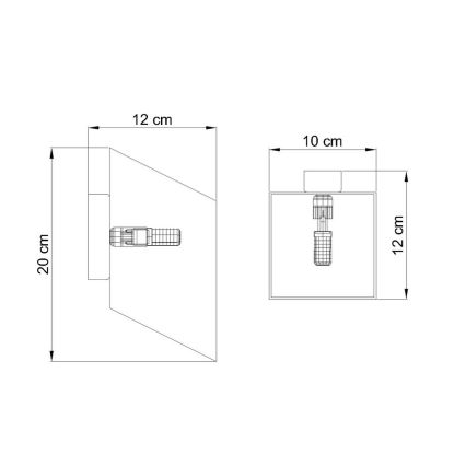 Nástenné svietidlo TUNNEL 1xG9/40W/230V