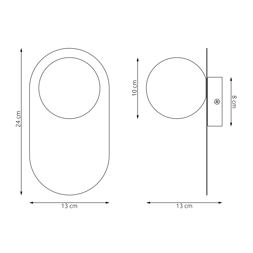 Nástenné svietidlo VIVA 1xG9/8W/230V sivé