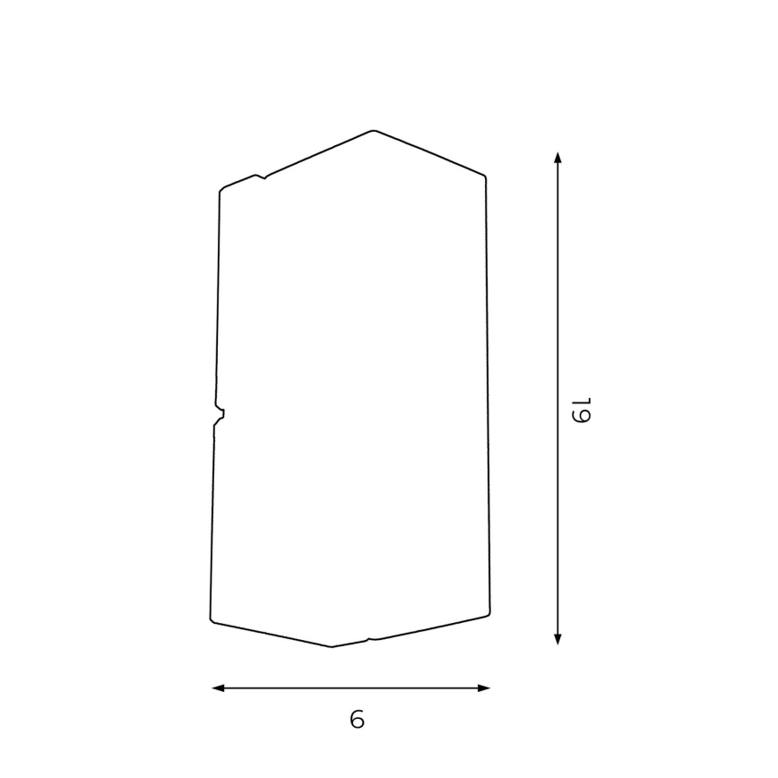 Nástenné svietidlo WALL 1xGU10/8W/230V biela