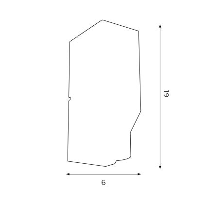 Nástenné svietidlo WALL 1xGU10/8W/230V biela/lesklý chróm