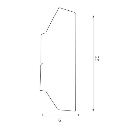 Nástenné svietidlo WALL 2xGU10/8W/230V čierna