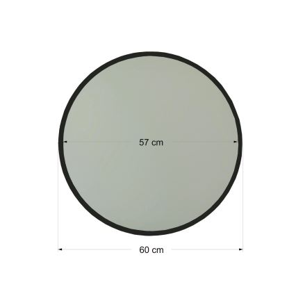 Nástenné zrkadlo AYNA 60 cm čierna