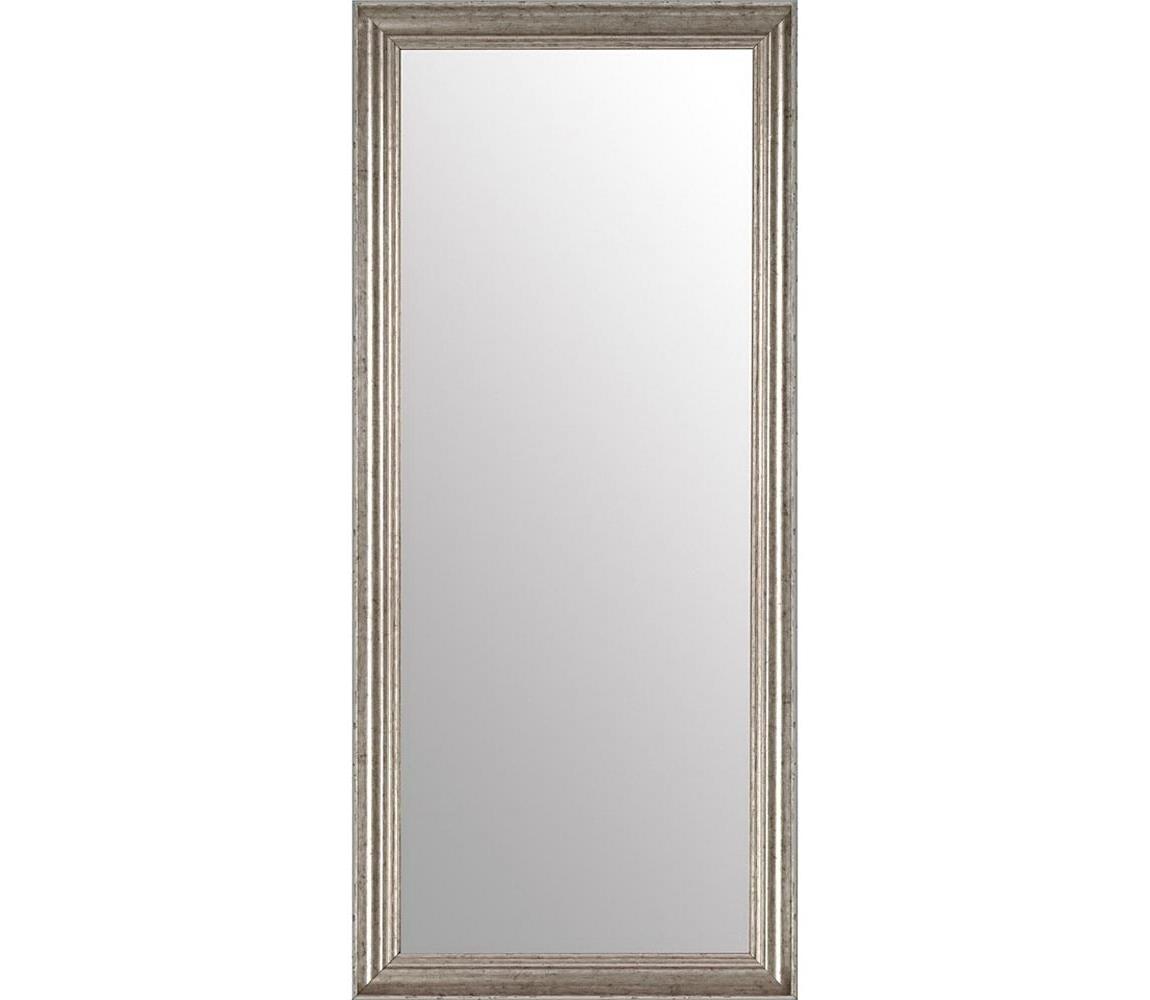 Nástenné zrkadlo ZINA 118x38 cm strieborné 130736