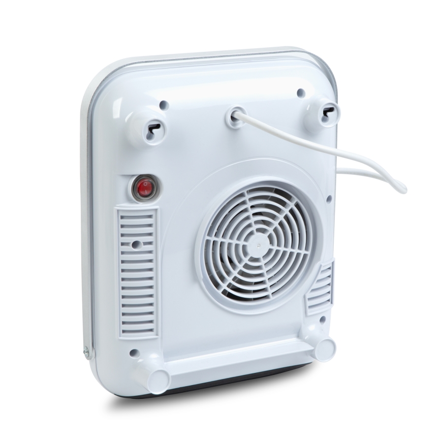 Nástenný ohrievač s vešiakom na uteráky, 2000W/230V, IP22, biely, s diaľkovým ovládaním